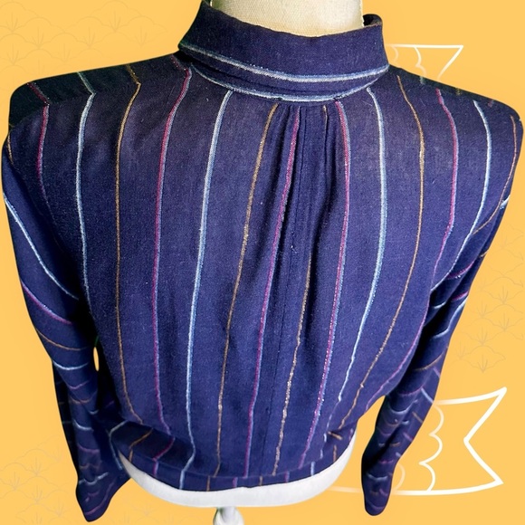 Rails ‘Rylan’ Striped Navy Blue Women's Top in “Santiago Stripe” Size Small - Picture 9 of 14
